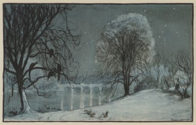 Ein Winternachtstraum. Eine Idylle der Kensington Gardens von Donald Maxwell