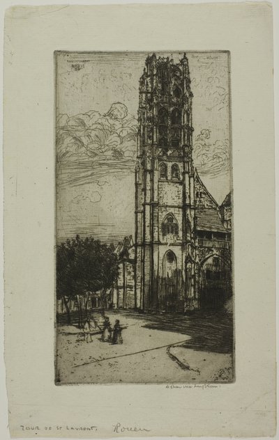 Tour St. Laurent, Rouen von Donald Shaw MacLaughlan