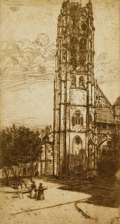 Turm St. Laurent, Rouen von Donald Shaw MacLaughlan