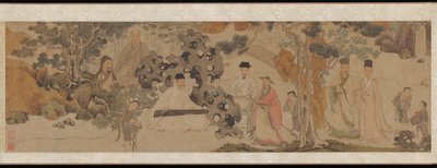 Erhabene Versammlung im Grünen Wald, ca. 1620 von Dong Qichang