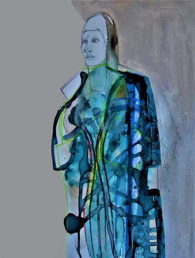Abstrakte Modefigur von Doris Schmitz
