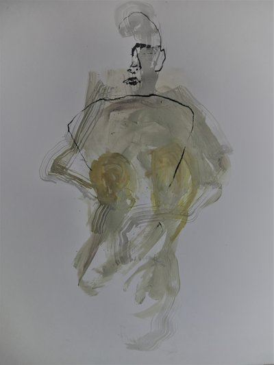 Abstrakte nackte Figur von Doris Schmitz