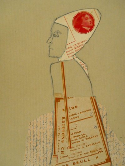 Abstrakte Profilcollage von Doris Schmitz