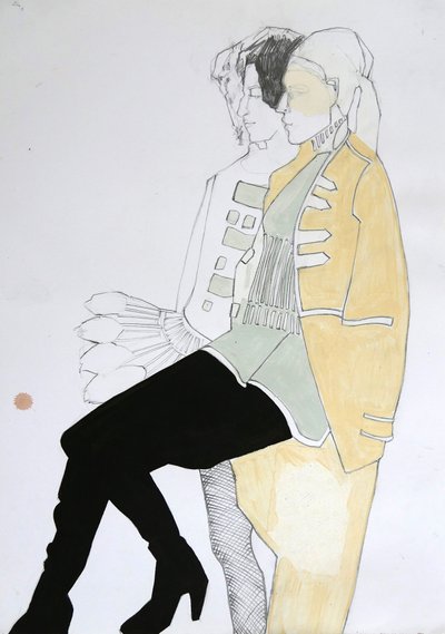 Schicke Modeillustration von Doris Schmitz