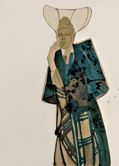 Elegantes Modeporträt von Doris Schmitz