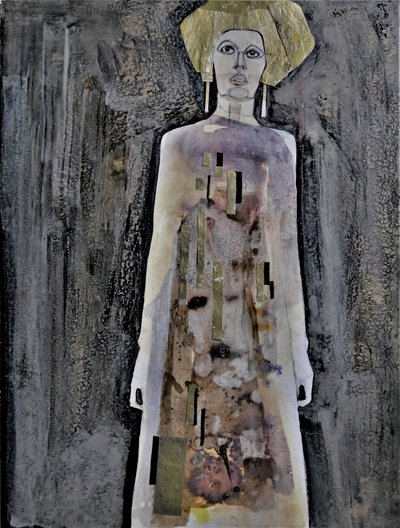 Elegante Frau Goldhut von Doris Schmitz