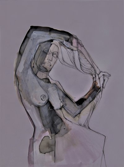 Ausdrucksstarke weibliche Figur von Doris Schmitz
