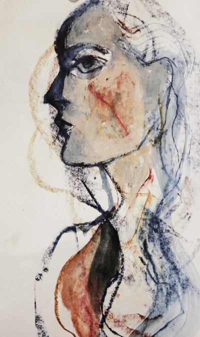 Ausdrucksstarkes Frauenprofil von Doris Schmitz