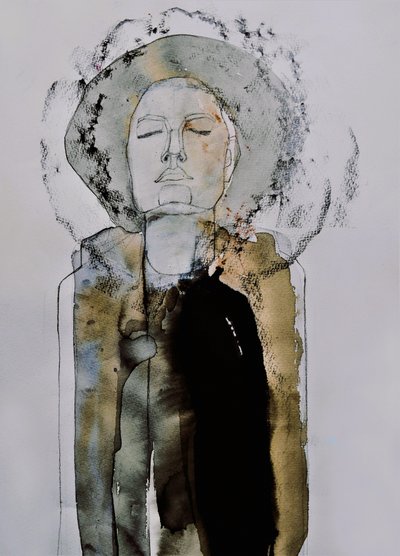 Meditatives Frauenporträt von Doris Schmitz