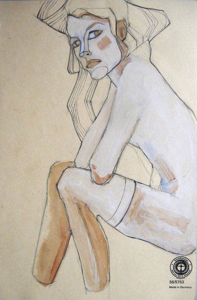 Nachdenkliche Frauenillustration von Doris Schmitz
