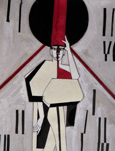 Stilisierte Modefigur von Doris Schmitz
