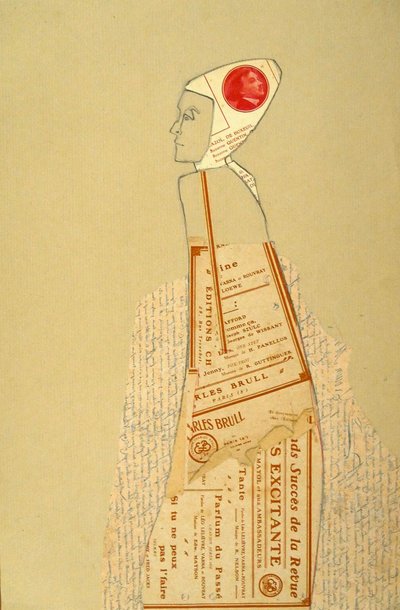 Vintage-Papierprofil von Doris Schmitz