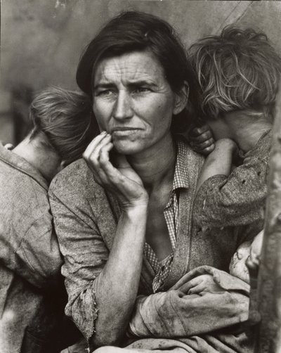 [Kopie des Fotos Migrantenmutter, Nipomo, Kalifornien] von Dorothea Lange