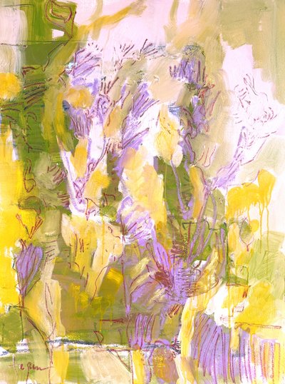 Lebendiger abstrakter Garten von Dorothy Fagan
