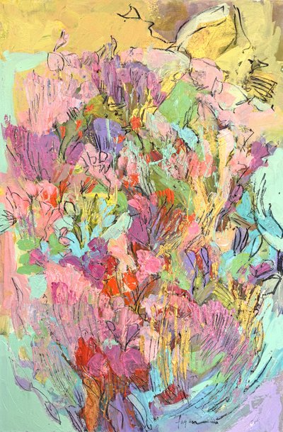 Lebendige Gartenblüten von Dorothy Fagan