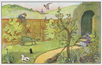 Über die Gartenmauer von Dorothy Furniss