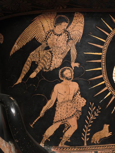(Detail) einer rotfigurigen Lekythos von Douris