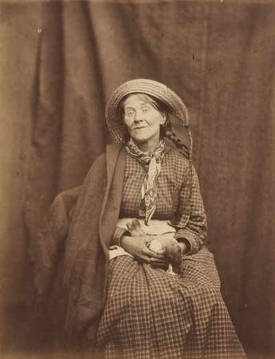 Frau mit totem Vogel, Surrey County Asylum von Dr. Hugh Welch Diamond