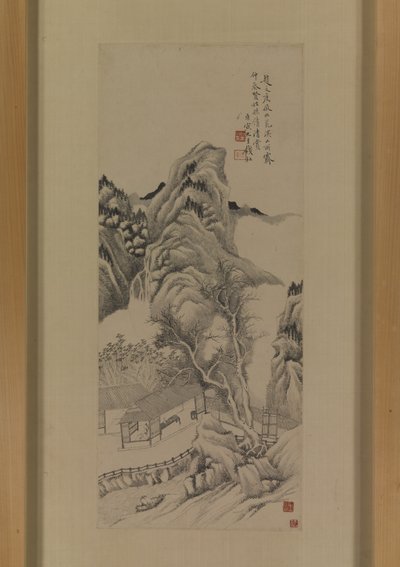 Nach Zhao Zuos Kopie von Dong Yuans Strömen und Bergen nach dem Regen von Du Qian