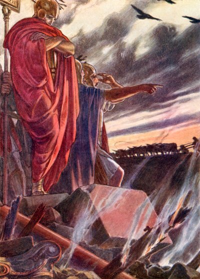 Die Stadt wurde den Flammen übergeben von Dudley (after) Hardy