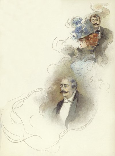 Charaktere beim Savoy-Dinner von Dudley Hardy