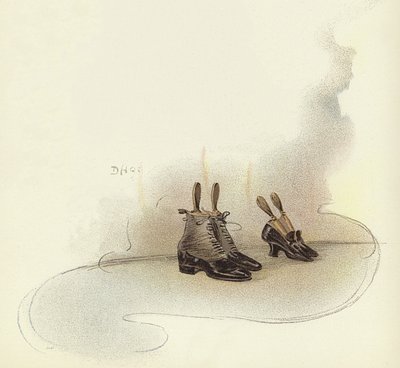 Schuhe vor der Schlafzimmertür im Claridge