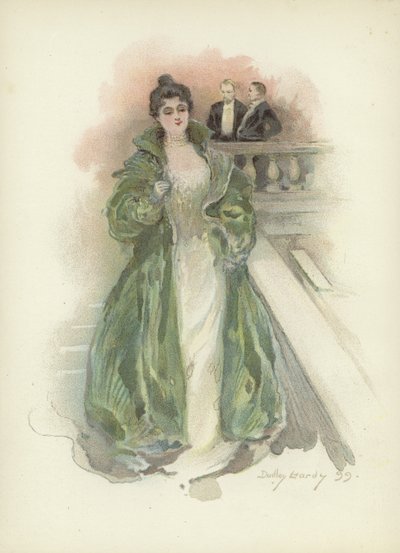 Gesellschaftsdame im Savoy Hotel, London von Dudley Hardy