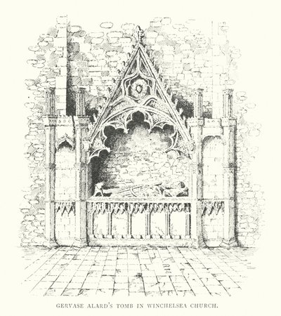 Gervase Alards Grab in der Kirche von Winchelsea von Duncan Moul