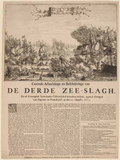 Die dritte Seeschlacht von Dutch 17th Century
