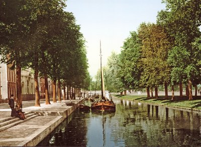Segelbarge auf dem Prinzessengracht in Den Haag von Dutch Photographer