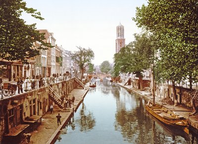 Blick auf den Oudegracht in Utrecht von Dutch Photographer
