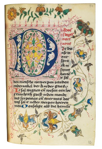 Stundenbuch und Gebetbuch auf Niederländisch, Niederrhein, Emmerich, Kleve, ca. 1480 von Dutch School