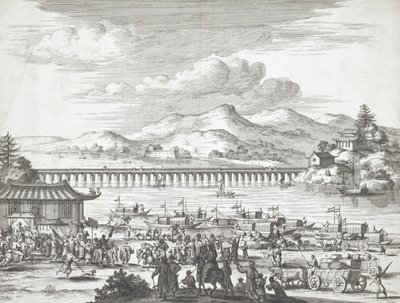 Brücke über den Jangtse-Fluss von Dutch School