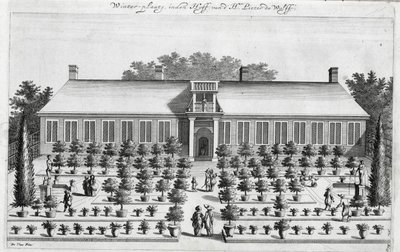 Holländischer Garten, aus De Nederlandze Hesperides von Jan Commelin, veröffentlicht 1676 von Dutch School