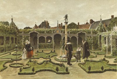 Gartenlandschaft, Niederlande, 17. Jahrhundert von Dutch School