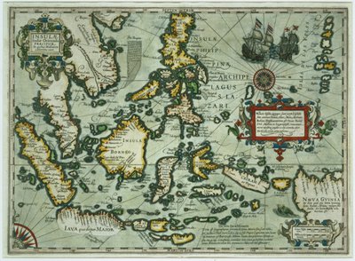 Karte der Ostindien, veröffentlicht 1635 in Amsterdam von Dutch School
