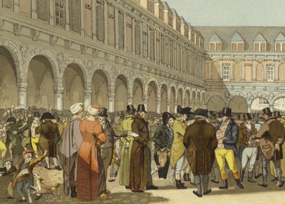Die Große Börse von Amsterdam, 19. Jahrhundert von Dutch School