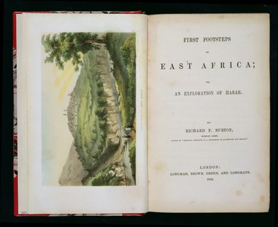 Harar vom Kaffeestrom, aus First Footsteps in East Africa: An Exploration of Harar, von Richard F. Burton (1821-90), graviert von M & N Hanhart von Duteroq