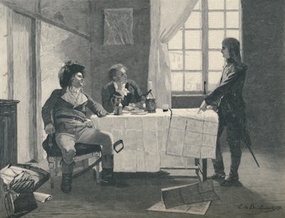 Bonaparte, Turreau und Volney in Nizza 1793, 1896 von E.G.H. Del