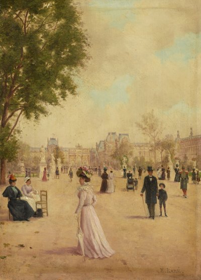 Die Tuileriengärten von E. Baré