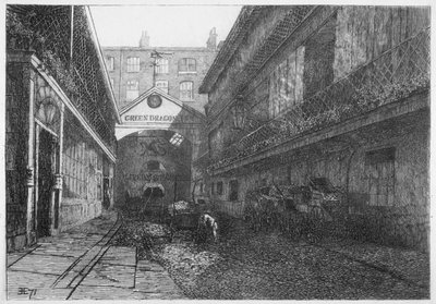 The Green Dragon Inn, Bishopsgate, City of London von E Edwards