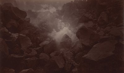 Krater des Vulkans, Quetzaltenango-Guatemala, 1875 von Eadweard Muybridge