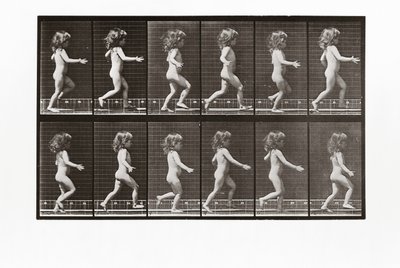 Kind läuft, Platte 469 aus Animal Locomotion von Eadweard Muybridge