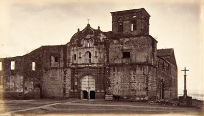 Kirche von San Francisco, Panama von Eadweard Muybridge
