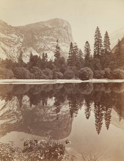 Mirror Lake, Yosemite Valley, 1872 von Eadweard Muybridge