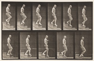 Tafel 126. Treppe hinuntersteigen von Eadweard Muybridge