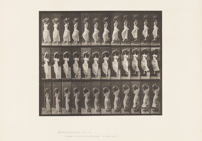 Tafel 146. Abstieg, Wasserkrug auf der linken Schulter drehend von Eadweard Muybridge