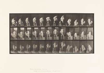 Tafel 172. Auf ein Gerüst steigen; Herunterspringen, Umdrehen von Eadweard Muybridge