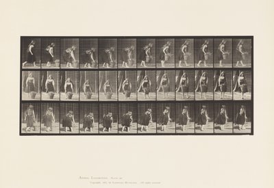 Tafel 217. Bücken, Heben und Tragen eines 30-Pfund-Korbs von Eadweard Muybridge