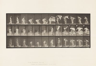 Tafel 233. Einen Schal heben, um die Schultern legen, sich drehen von Eadweard Muybridge